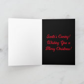 サンタさんとのクリスマスグリーティングカード カード (内部)