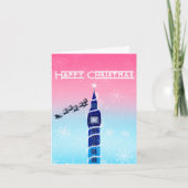 サンタさんとのクリスマスビッグベン カード (正面)