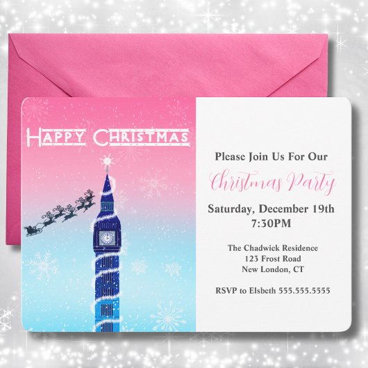 サンタさんとのクリスマスビッグベン 招待状