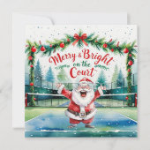 サンタさんとのテニスクリスマスコート シーズンカード (正面)