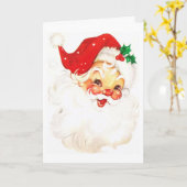 サンタさんとのハッピーホリデーズ カード (黄色い花)