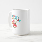 サンタさんとの聖降誕祭お目出とう コーヒーマグカップ (正面左)