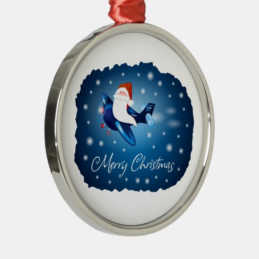 サンタさんとの聖降誕祭お目出とう メタルオーナメント (右)