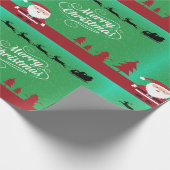 サンタさんとの聖降誕祭お目出とう ラッピングペーパー (角)