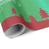 サンタさんとの聖降誕祭お目出とう ラッピングペーパー (ロールコーナー)