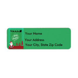 サンタさんとの聖降誕祭お目出とう ラベル