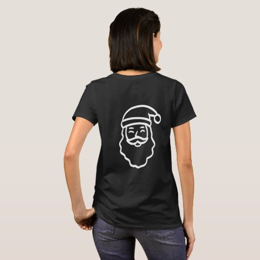 サンタさんとスマイル Tシャツ (裏面フル)