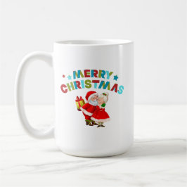 サンタさんとメリークリスマス コーヒーマグカップ