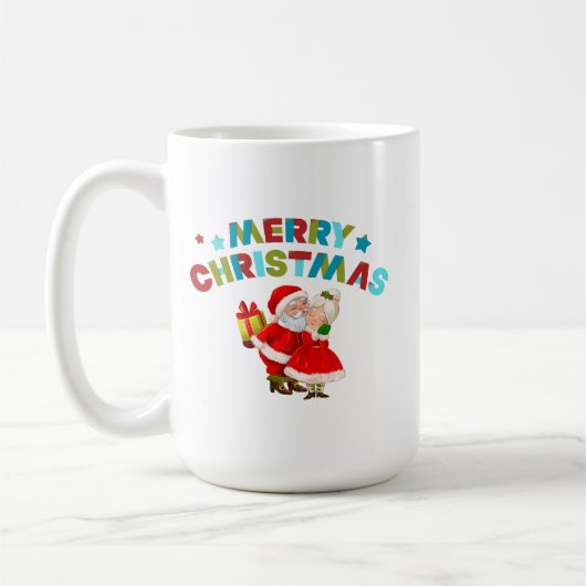 サンタさんとメリークリスマス コーヒーマグカップ (左)