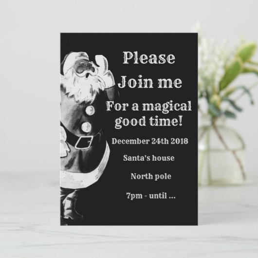 サンタさんと一緒に参加してね 招待状 (スタンド正面)