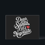 サンタさんと交渉しよう 面白いクリスマスプレゼント シーズンカード<br><div class="desc">サンタさんと交渉しよう 面白いクリスマスプレゼント</div>