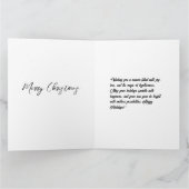 サンタさんと奥さんの折り紙グリーティングカード カード (内部)