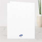 サンタさんと奥さんの折り紙グリーティングカード カード (裏面)