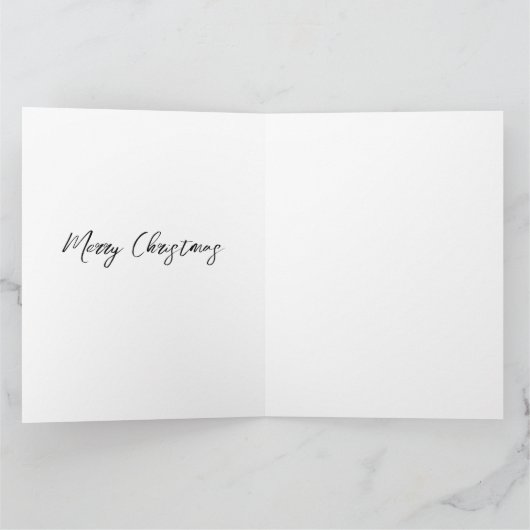 サンタさんと奥さんの折り紙グリーティングカード カード (内部)