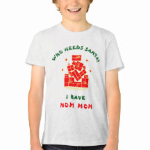サンタさんなんていらない！モムモムのクリスマスTシャツ