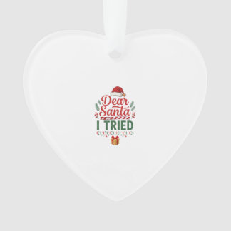 サンタさんにお願いしたよ クリスマス ハット プレゼント ボックス オーナメント