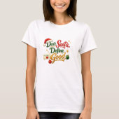 サンタさんにとっての良いクリスマスのユーモアとは Tシャツ (正面)