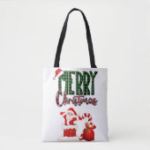 サンタさんによるメリークリスマス トート (正面)