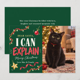サンタさんに言い訳できるにゃんクリスマスの写真 シーズンカード