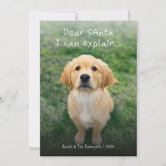 サンタさんに言い訳 Funny Dear Santa シーズンカード
