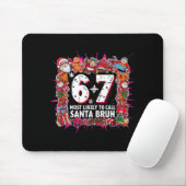 サンタさんに電話する確率ナンバーワン 6-7 クリスマスTシャツ マウスパッド (マウス)