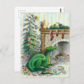 サンタさんのお待ち – ポストカード (正面/裏面)