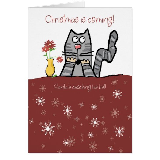 サンタさんのお気に入りでないクリスマスキャット (正面)