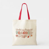 サンタさんのお気に入りの先生 クリスマス トートバッグ (裏面)