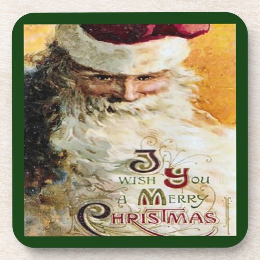 サンタさんのお願い，コルクコースターのセット コースター (正面)