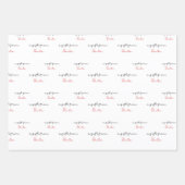 サンタさんのかわいいクリスマスのプレゼント ラッピングペーパーシート (正面3)