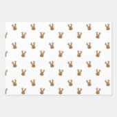 サンタさんのかわいいクリスマスのプレゼント ラッピングペーパーシート (正面)