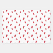 サンタさんのかわいいクリスマスのプレゼント ラッピングペーパーシート (正面3)