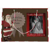 サンタさんのニースリスト（写真付き） ラージペーパーバッグ (正面)