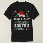 サンタさんの家族のクリスマお気に入りのになりそうだ Tシャツ (デザイン正面)