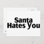 サンタさんはあなたを嫌う シーズンポストカード (正面/裏面)
