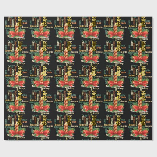 サンタさんはいい日とより良い夜を ラッピングペーパー (フラット)