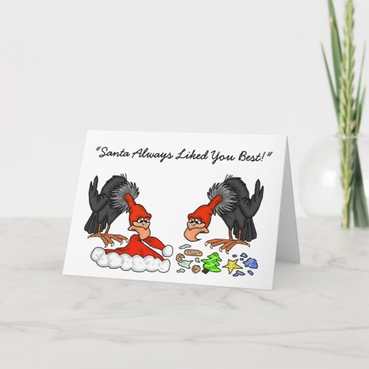 サンタさんはいつも最高のクリスマスカードが好き シーズンカード (正面)