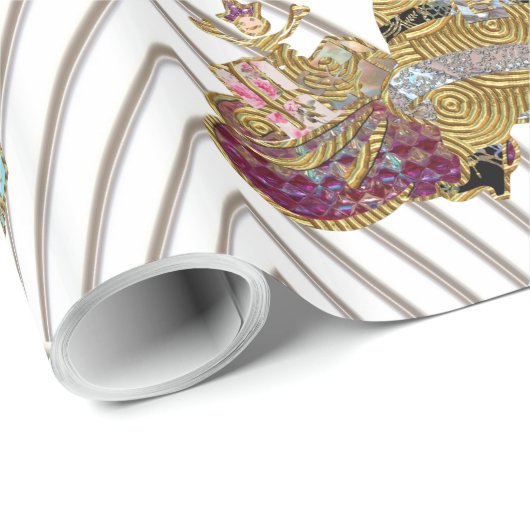 サンタさんはクリスマスに向かっている ラッピングペーパー (ロールコーナー)