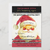 サンタさんはクリスマスパーティーに向かっている 招待状 (正面)