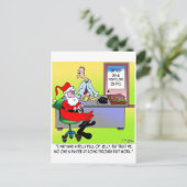 サンタさんは暖房・空輸の雇用室に入っている シーズンポストカード (スタンド正面)