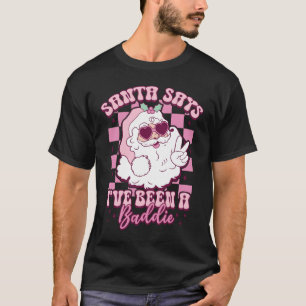 サンタさんは私がバディーだったって言う Tシャツ