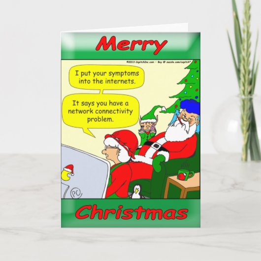 サンタさんは風邪を引いてクロースさんは頑張って救済いる シーズンカード (正面)