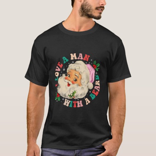 サンタさんひげのAが大好き Tシャツ (正面)