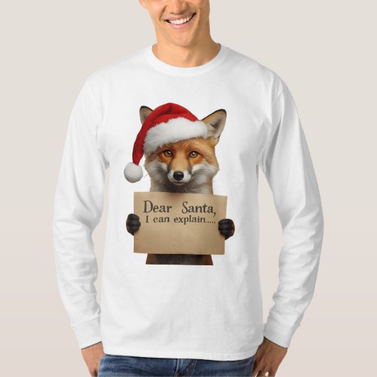 . サンタさんへワンコTシャツ Tシャツ (正面)