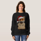 . サンタさんへ愛犬Tシャツ スウェットシャツ (正面フル)