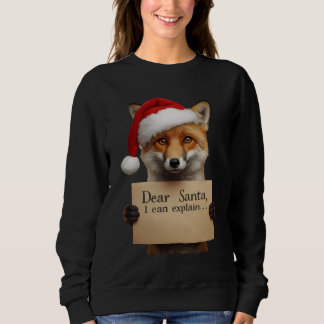 . サンタさんへ愛犬Tシャツ スウェットシャツ