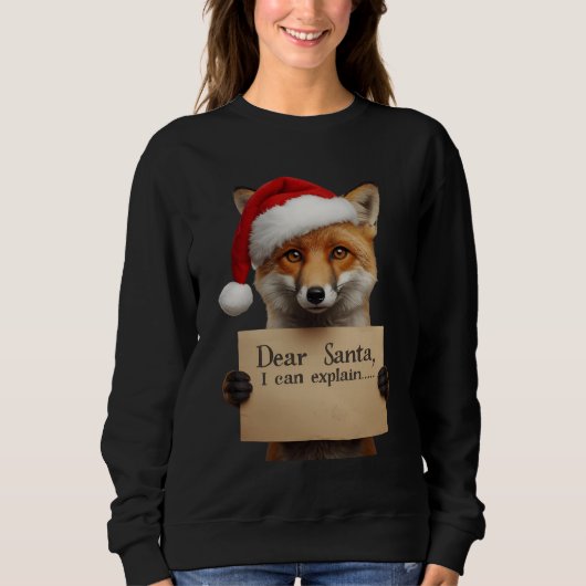 . サンタさんへ愛犬Tシャツ スウェットシャツ (正面)