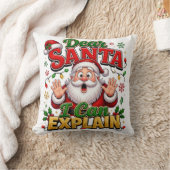 サンタさんへ説明できます クリスマススロー枕 クッション (ブランケット)