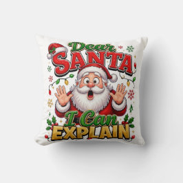 サンタさんへ説明できます クリスマススロー枕 クッション