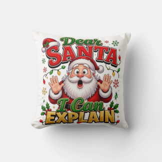 サンタさんへ説明できます クリスマススロー枕 クッション